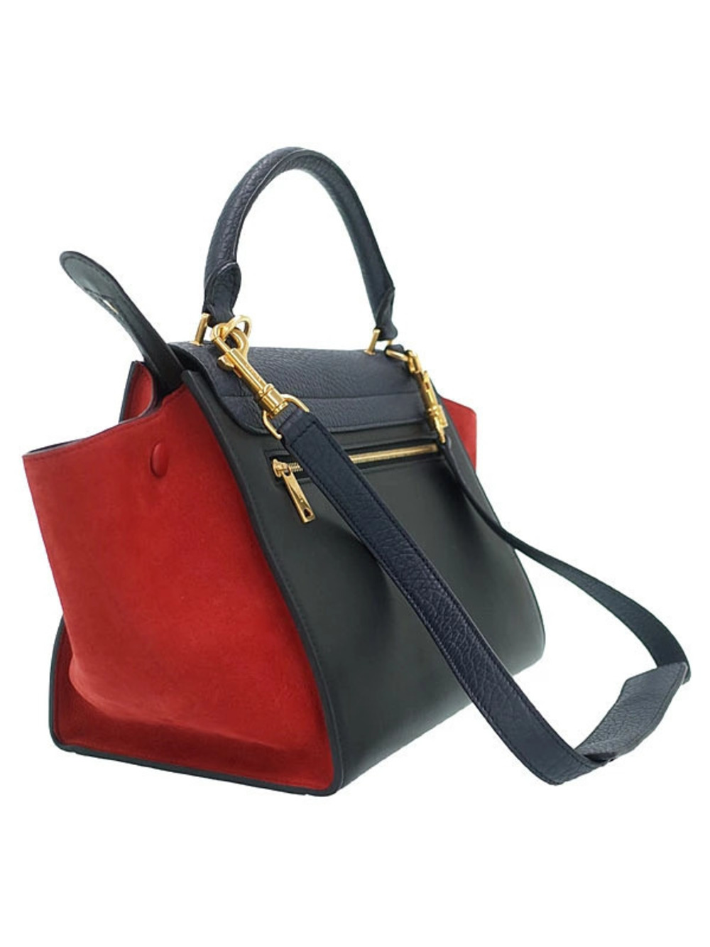 Celine Trapeze Bag Leather Shoulder Handbag 2WAY